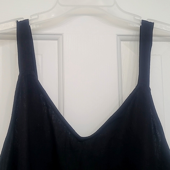 Angels Forever Young Black V-Neck Tank Top, 1X - Picture 3 of 12